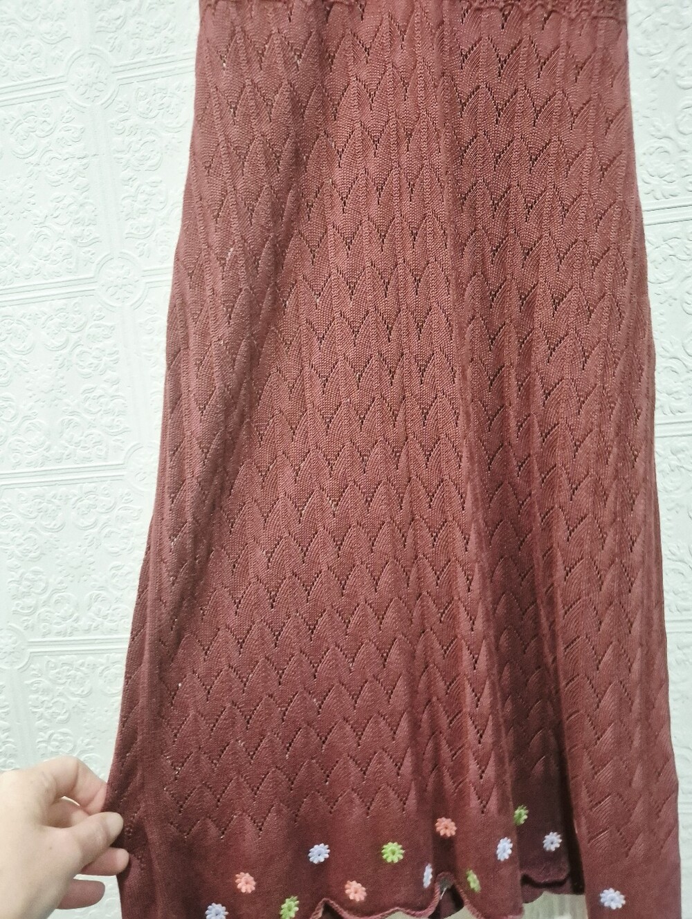Free People Intimately Lazy Daisy Crochet Chemise Midi Dress - Picture 7 of 12